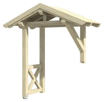 Zdjęcie produktu dla Daszek wejściowy Skanholz Siegen 3, 247x116 cm naturalny