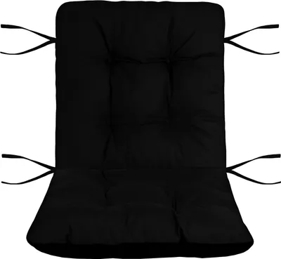 Produktbild von Domarex Gartenstuhlkissen SILLA DUO 100x50 cm sitzkissen stuhl Wasserdichtes Kissen  für den Gartenstuhl stuhlkissen outdoor -  Schwarz