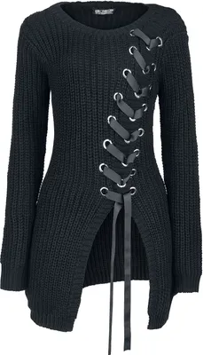 Produktbild von Poizen Industries Strickpullover Damen Meleri Top schwarz S