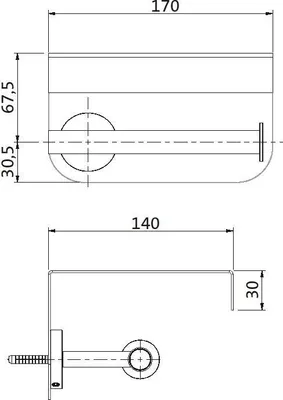 Produktbild von Herzbach 17.815000.1.09 DESIGN iX Papierrollenhalter round