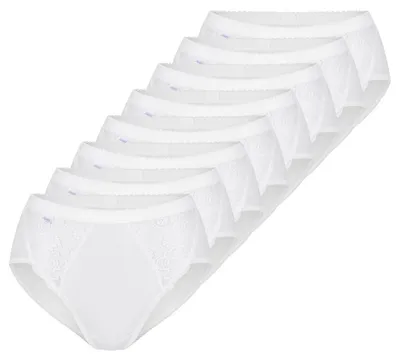 Produktbild von sloggi 8er Pack Chic Midi Slip Femininer Stil mit Spitzenakzenten, Perfekte Passform, Atmungsaktives Material