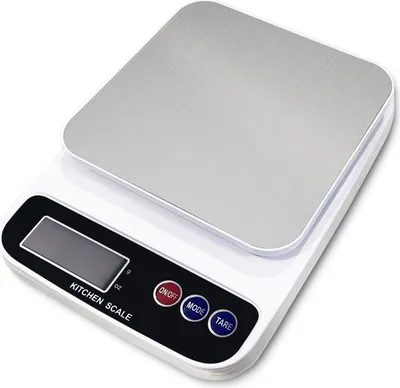 Obrázek produktu pro Digitální kuchyňská váha Rosberg R51651P, Vážnost do 5 kg, 2x AAA baterie, LED displej, Bílá/černá