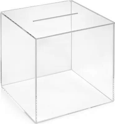 Produktbild von Losbox / Aktionsbox / Einwurfbox / Gewinnspielbox  200x200x200mm aus Acrylglas