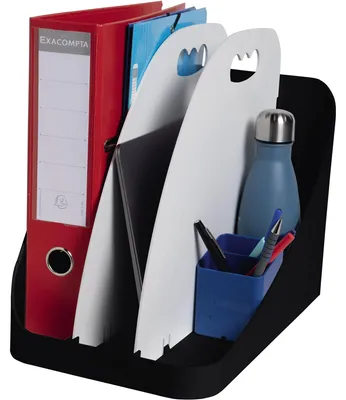 Image de Exacompta 3501440D Flex Box Office Schwarz Grau