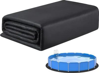 Immagine prodotto di Tappetino per piscine fuori terra da 18 piedi con rivestimento interno per piscine fuori terra Tappetino per piscine resistente