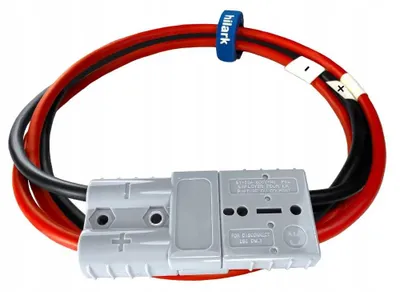 Imagen del producto de Cable de conexión para conectores rápidos, 2 x 2 metros, calibre 6 mm², con 2 conectores Anderson