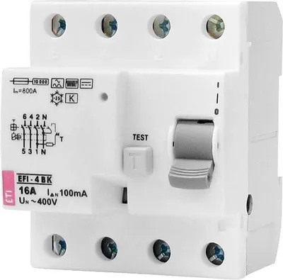 Produktbild von ETI FI-Schalter EFI-4B 4-polig 25A 300mA Typ B
