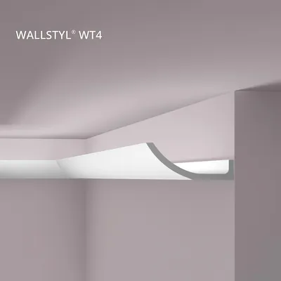 Produktbild von NMC WT4 WALLSTYL Eckleiste Zierleiste Stuckleiste für Indirekte Beleuchtung 2 m