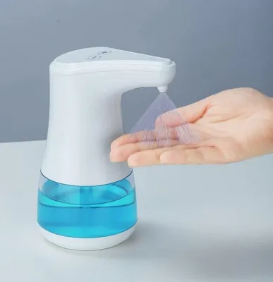 Produktbild von Wenko Desinfektionsmittelspender Seifenspender mit Sensor 9,3 x 19,6 x 13,5 cm