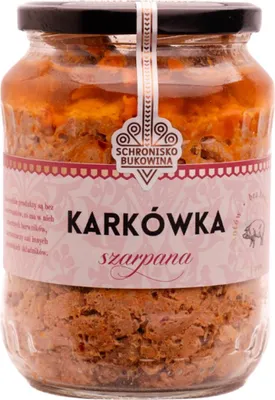 Zdjęcie produktu dla Pasteryzowany boczek wędzony, 600g - Schronisko Bukowina