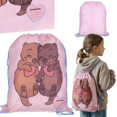 Produktbild von Otter Turnschuhbeutel für Mädchen, rosa, Schulbeutel, 38 × 33 cm