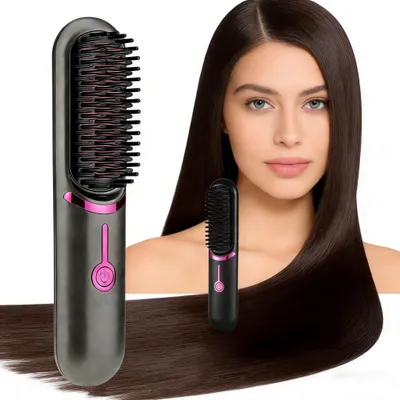 Produktbild von MODFU Lockenstäbe 2 in 1 Lockenstab Set Multifunktions Curling Iron LCD Anzeige mit USB Aufladung & 3 Temperaturregelungen Lockenstyling Schwarz