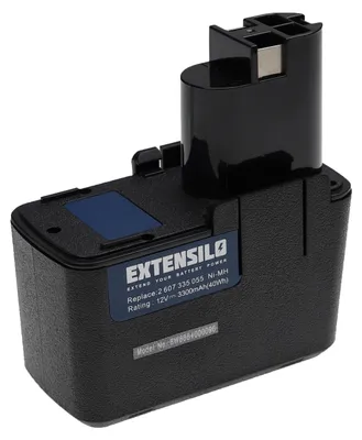 Produktbild von EXTENSILO Akku kompatibel mit Bosch PSR 120, PSR 12VES Werkzeug (3300 mAh, NiMH, 12 V)