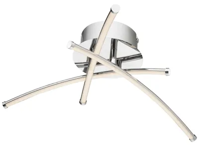 Produktbild von LED Deckenleuchte, 3 Flammig, Metall, Chrom, silber, D 38cm