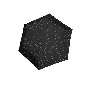Produktbild von Knirps Taschenregenschirm Regenschirm U.200 Ultra Light Duomatic Rain Black schwarz mehrfarbig