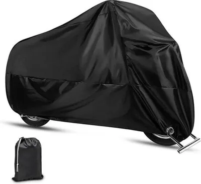 Obrázek produktu pro Nepremokavá plachta na kapotu – velikost XL – ochrana proti UV záření – prachotěsná – venkovní – plachta na motocykl a skútr.