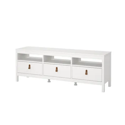 Produktbild von Madrid TV Tisch 3 Schubladen weiß.