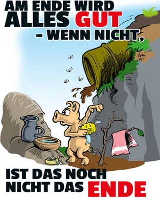 Produktbild von vianmo Holzschild 40x30 cm Ende gut sonst nicht das Ende
