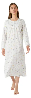 Productafbeelding van Damart Nachthemd voor dames, set van 2 katoenen jersey nachthemden