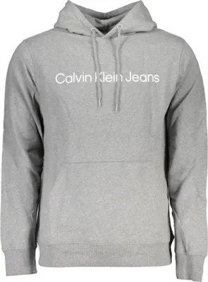 Produktbild von Herren Sweatshirt Grau mit Kapuze und Kängurutasche - Langarm Design