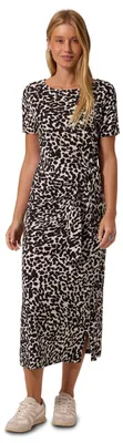 Produktbild von Street One Studio Midikleid mit Knotendetail und Leo-Print Black 38