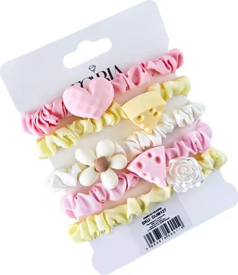 Image de Carla Kit d'élastiques à cheveux pour femmes Jel différentes couleurs Taille unique