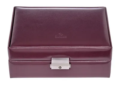 Produktbild von Sacher Schmuckschatulle New Classic Jewellery Case Britta Bordeaux weinrot
