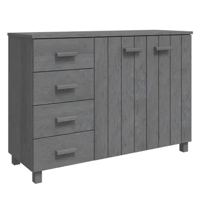 Obrázok produktu pre Komoda HAMAR, tmavosivá 113x40x80 cm, borovicový masív
