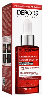 Obrázok produktu pre DERCOS AMINEXIL CLINICAL REGEN Posilňujúce sérum proti vypadávaniu a regenerácii vlasov 90 ml