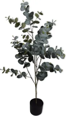 Produktbild von Silk-ka künstliche Zimmerpflanze Eukalyptusgrün 121 cm