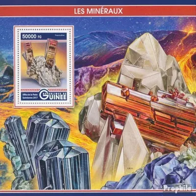 Produktbild von Briefmarken Guinea 2017 Mi Block 2752 (kompl. Ausgabe) postfrisch Mineralien