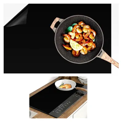 Produktbild von Induktionskochfeld Schutzmatte 52 x 78 cm, hitzebeständige Unterlage, magnetische Silikonmatte für Induktionsherde