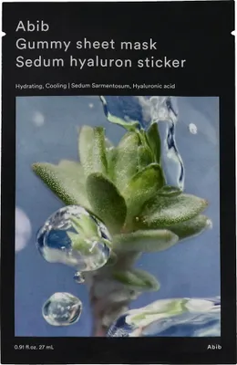 Zdjęcie produktu dla Abib Gummy Sheet Mask Sedum Hyaluron Sticker 27 ml