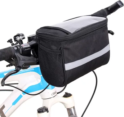 Immagine prodotto di INF Borsa manubrio bici da 22 pollici, borsa anteriore bici impermeabile