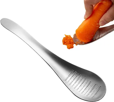 Produktbild von Knoblauchreibe Edelstahl Küchenhelfer in Löffelform