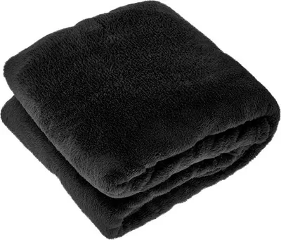 Produktbild von Unique Living Plaid/Decke Justin - schwarz - 150 x 200 cm