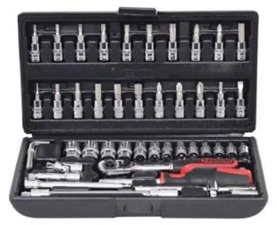 Produktbild von KS Tools 918.0648, Steckschlüssel-Satz, Imperial, 48 Kopf/Köpfe, Chrom-Vanadium-Stahl, 1,12 kg