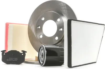 Produktbild von RIDEX Inspektionspaket Filterset passend für PEUGEOT 206 Schrägheck (2A/C) 206 CC (2D) 206 SW (2E/K) 206 Kastenwagen