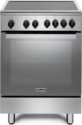 Obrázok produktu pre De’Longhi DMX 64 INL, Voľne stojaci sporák, Čierna, Nerezová oceľ, Otočné, Dotyk, Nerezová oceľ, Kov, Nerezová oceľ