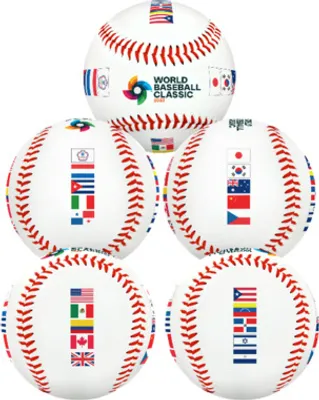 Obrázek produktu pro Oficiální baseballový míček Rawlings WBC All Flags 2023 | Sběratelská edice