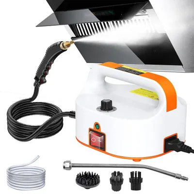 Produktbild von 3800W Tragbarer Hand Dampfreiniger Handgerät, mit 6 Geschwindigkeiten einstellbar und 3 Arten von Bürstenköpfen, für Küchenmöbel, für Haus und Auto