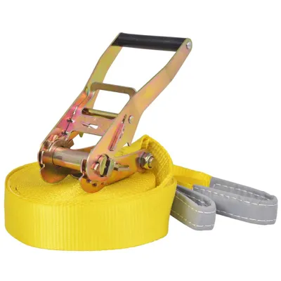 Image de vidaXL Slackline 15 m x 50 mm 150 kg Jaune