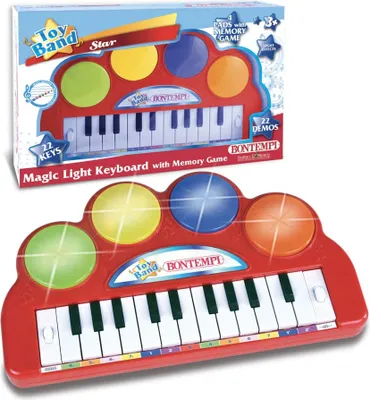 Produktbild von Bontempi Spielzeug E-Keyboard 22 Tasten Toy Band