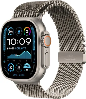 Produktbild von Apple Watch Ultra 2 OLED 49 mm Digital 410 x 502 Pixel Touchscreen 4G Titan WLAN GPS