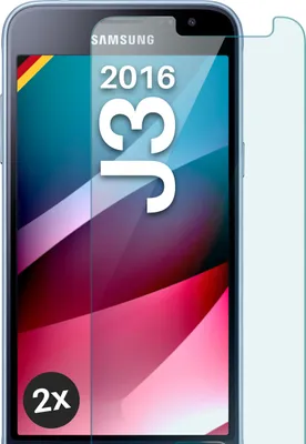 Produktbild von SCHUTZFOLIE FÜR SAMSUNG GALAXY J3 (2016) - ECHTGLAS, Stückzahl:2er Set