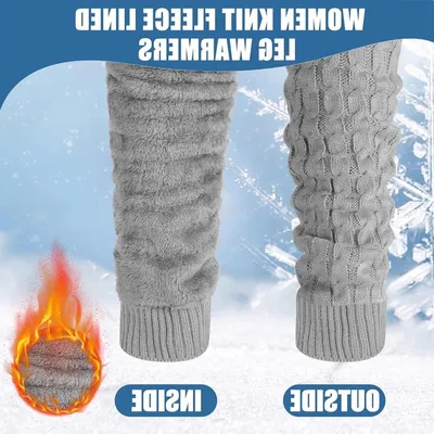 Damen Winter Beinstulpen mit Fleece-Futter aus 100% Polyester, Hauptbild