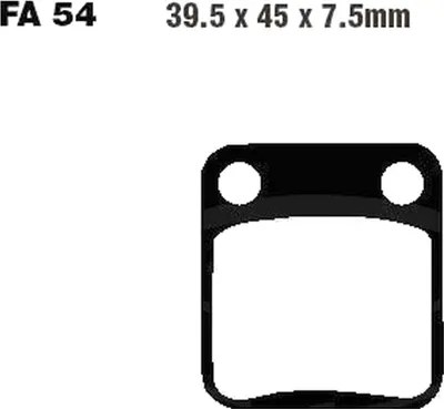 Image de Plaquettes de frein avant pour Hyosung TE 450 S Sport, année de fabrication 2007-2009 - Plaquettes de frein EBC - Neuf