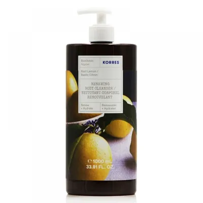 Produktbild von Korres Basil Lemon Renewing Body Cleanser Żel pod prysznic z pompką 33,81 uncji