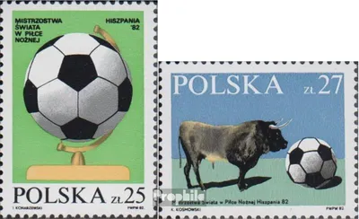 Produktbild von Briefmarken Polen 1982 Mi 2812-2813 (kompl.Ausg.) postfrisch Fußball-WM Spanien