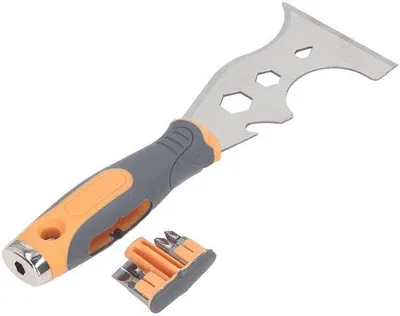 Produktbild von Multitool 16-in-1 – Edelstahl – Ergonomischer Griff – 7,6 cm Messer – Schraubendreher-Bits – Multifunktionales Werkzeug